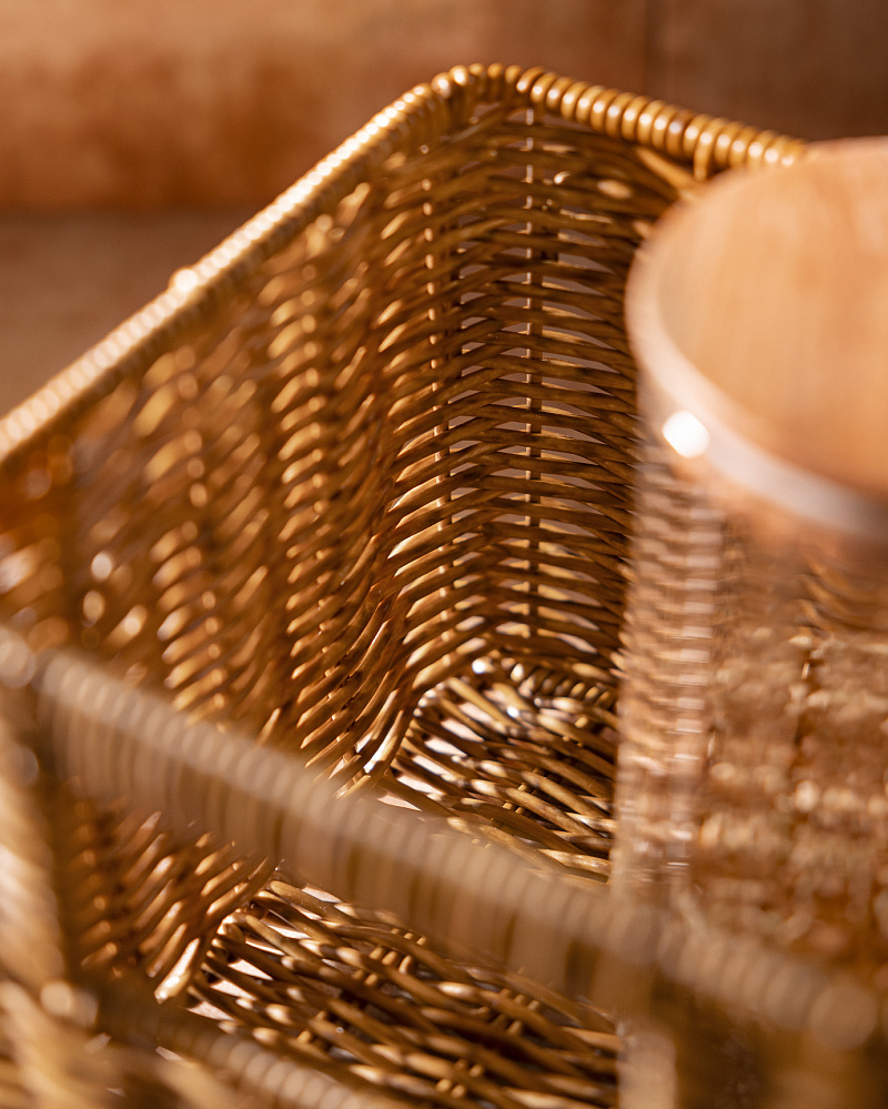 Корзинка с ручками Vendredi 17x17x14 см, - пластик