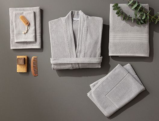 Полотенце для ног Stripe 50x70см - серое