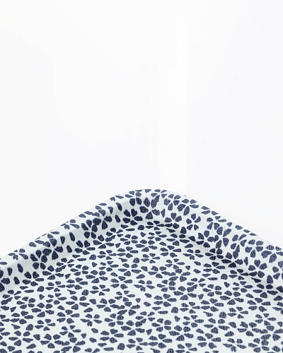Прямоугольный поднос Rêve Bleu Fleur Sauvage 31x21x2 см. - белый / синий
