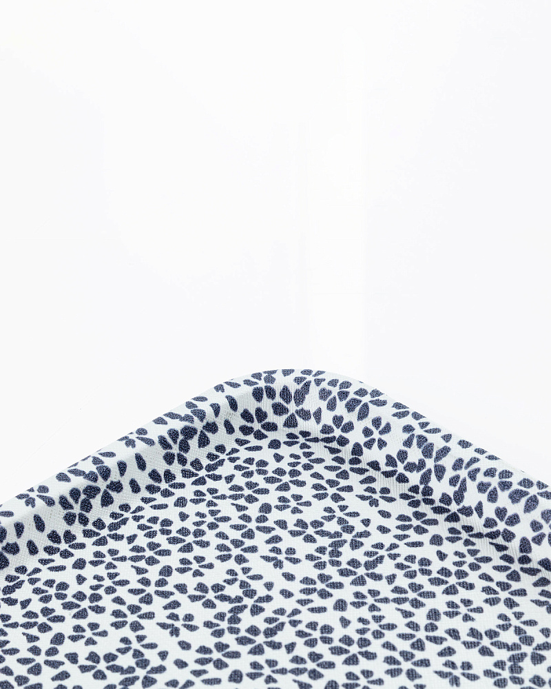 Прямоугольный поднос Rêve Bleu Fleur Sauvage 31x21x2 см. - белый / синий