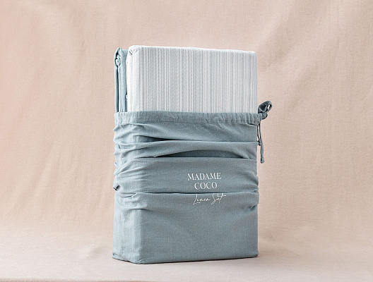 Комплект постельного белья полутораспальный Mer 160x240 см, - хлопок, лен