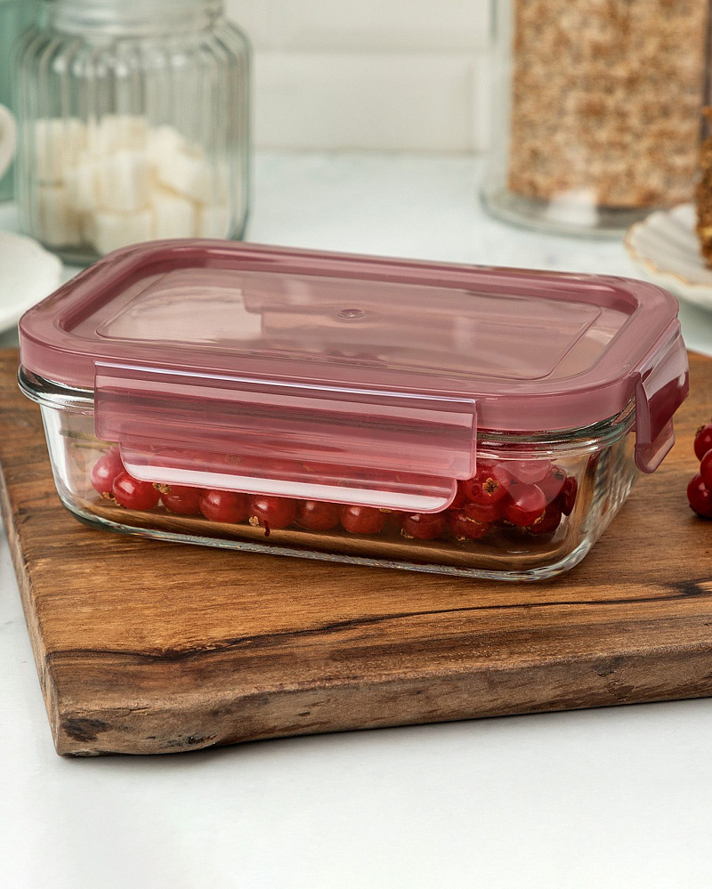 Прямоугольная чаша Corette 400мл - пудровый