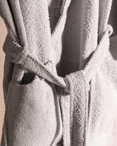 Женский халат Belda с шалевым воротником и ремешком S-M, хлопок