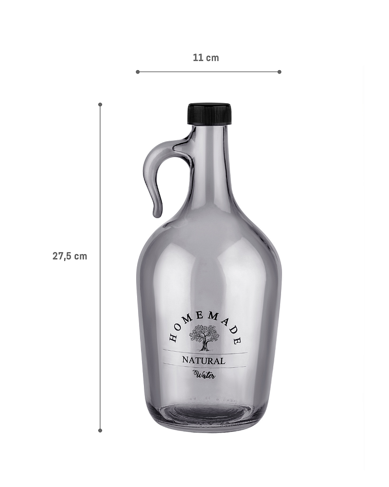 Бутылка для воды Maud Gallon 1500 мл - серая