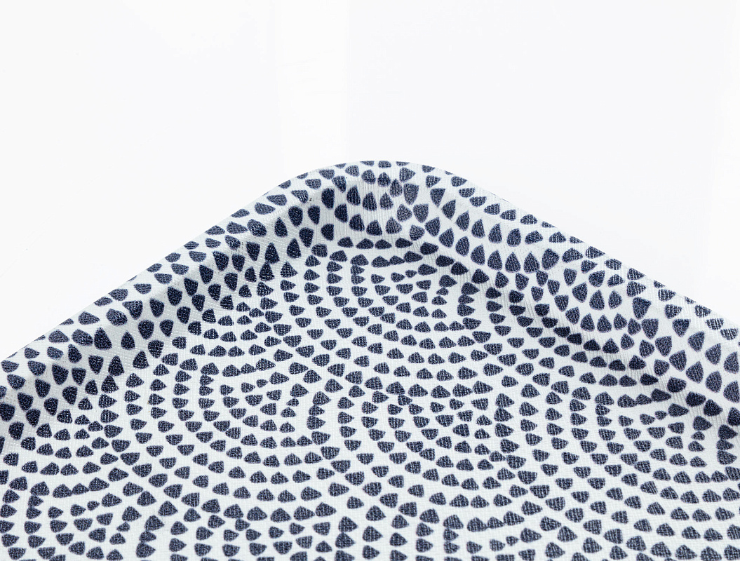 Прямоугольный поднос Rêve Bleu Baisse 31x21x2 см. - белый / синий