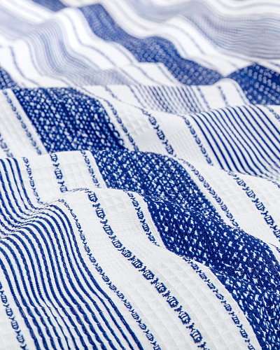 Комплект постельного белья полутораспальный Vermont с вафельным покрывалом 160x240 см, хлопок