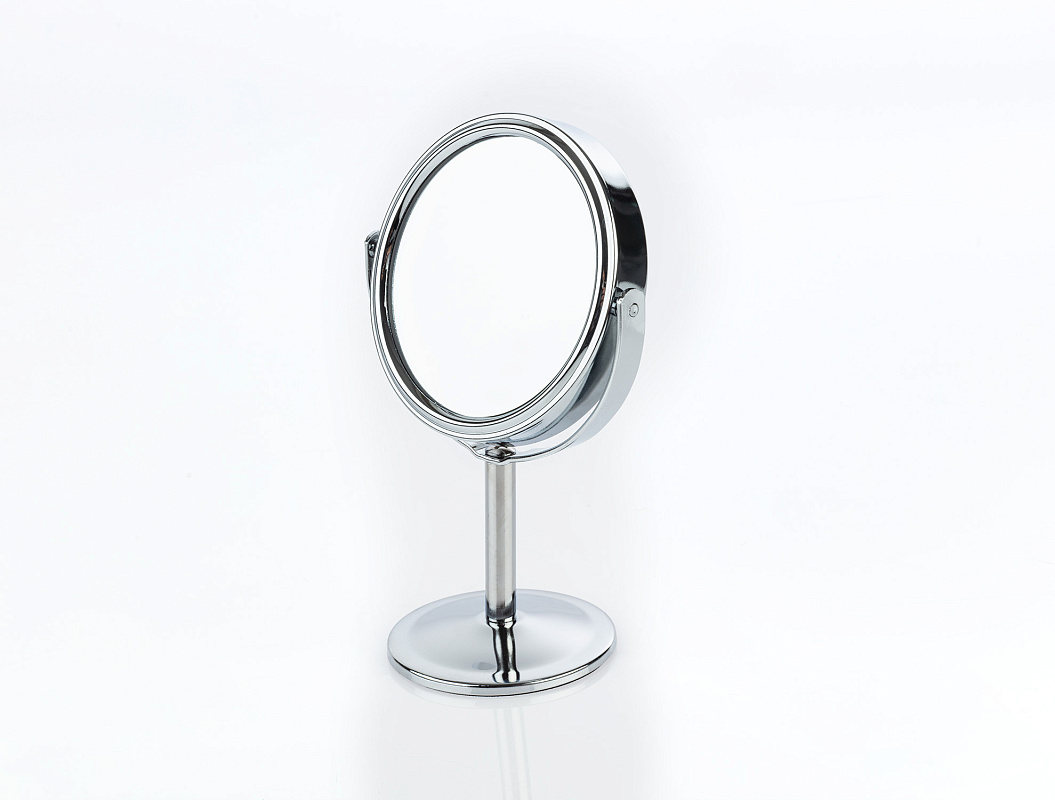 Круглое зеркало Bailey 14,5x8 см. - серебристое