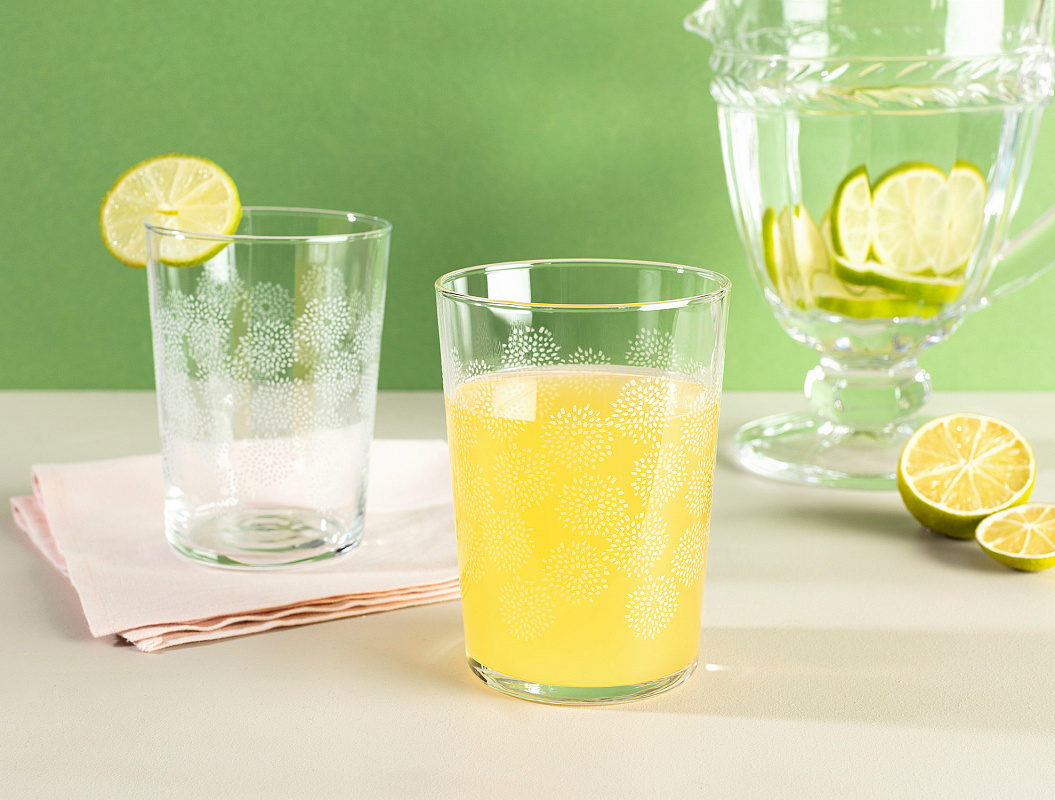 Набор стеклянных стаканов для напитков Pierretta-White из 4 шт., 510мл