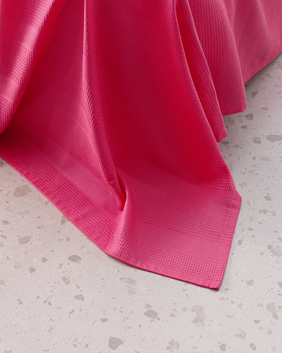 Покрывало односпальное Mathilda 150x220 см. - фуксия