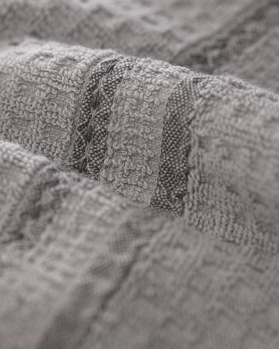 Набор полотенец для рук Alissa из 2 шт., 30x46 см. - серый