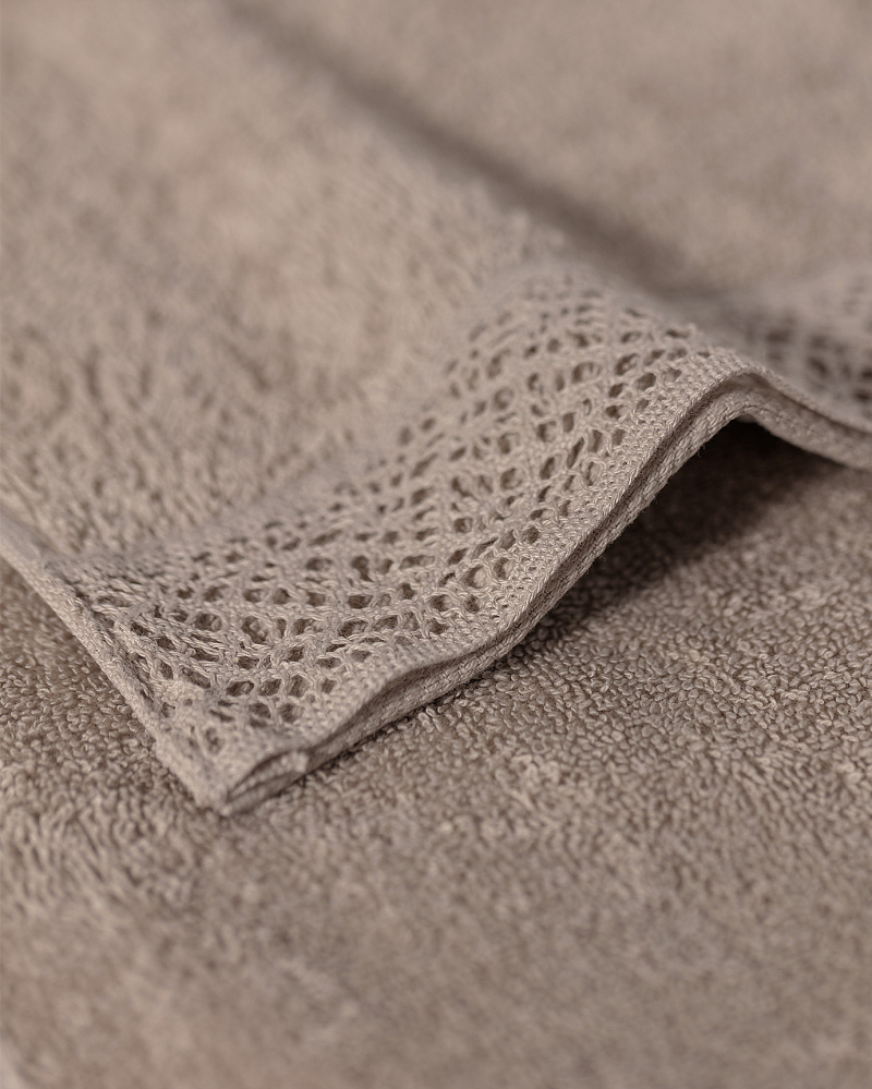 Полотенце для лица Angelique 50x70 см. - темно-бежевое