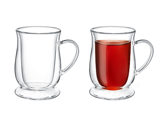 Двойная стеклянная чашка 200мл