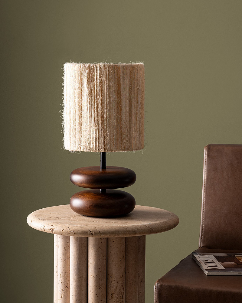 Абажур Grace 41x21x21 см. - бежевый / коричневый