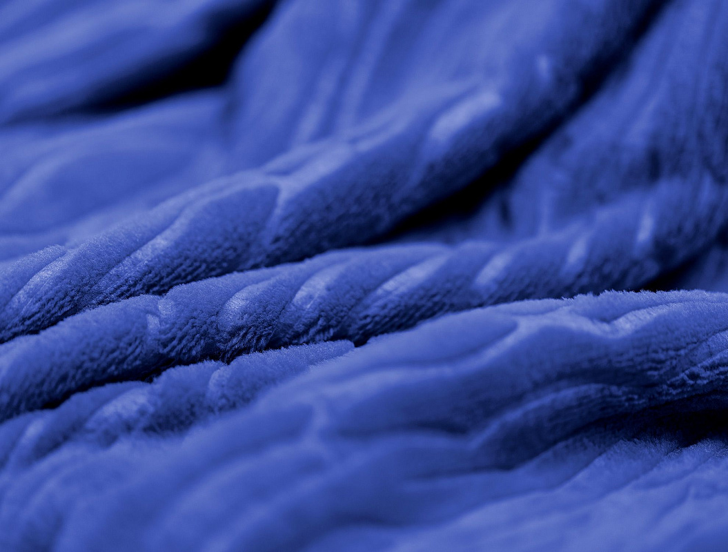 Плед Jacques Welsoft Emboss 130х170 см. - синий