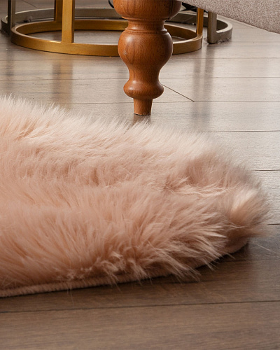 Плюшевый ковер Lela 90x150 см. - пудровый