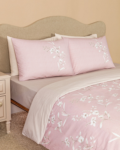 Комплект постельного белья двуспальный Nayomi с принтом 240x260 см