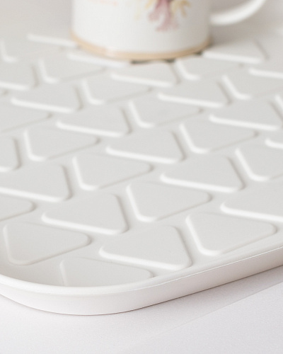 Поднос для сушки посуды Emmy 35,8x35x2,5 см. - экрю