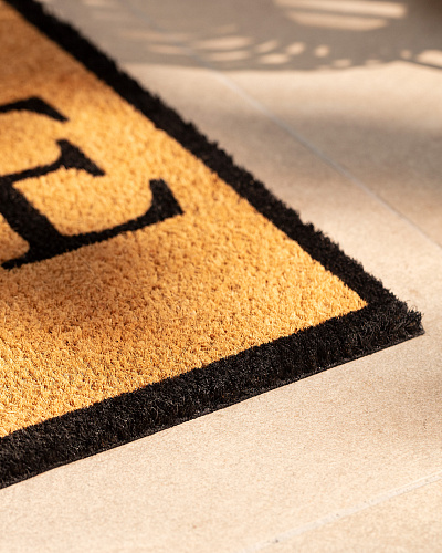 Придверный коврик Auteuil 45x75 см. - горчичный / черный