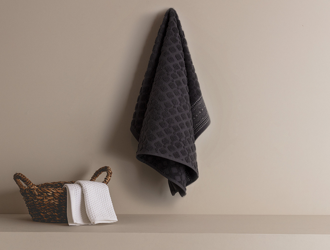 Полотенце для лица Leron 50x70 см - антрацитовый