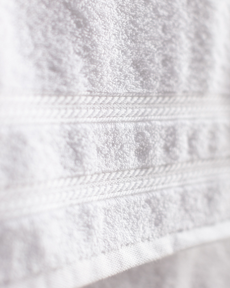 Банное полотенце Ryella Armure Hotel Collection 80x150 см. - белое