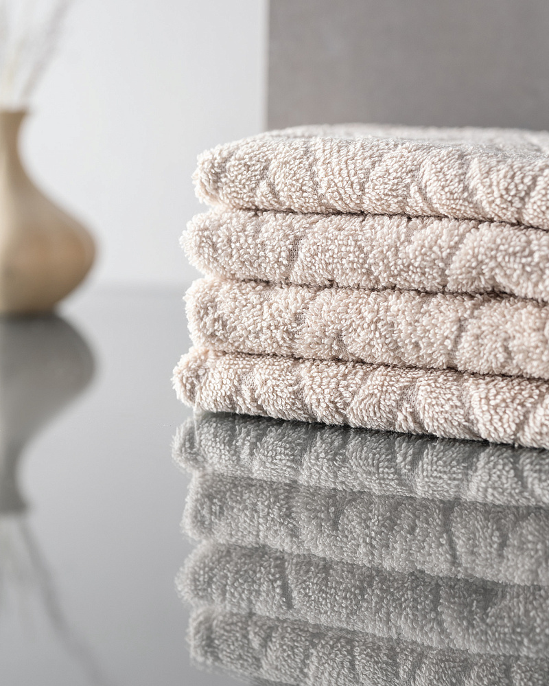 Набор полотенец для рук Colette из 4 шт., 30x45 см. - бежевый