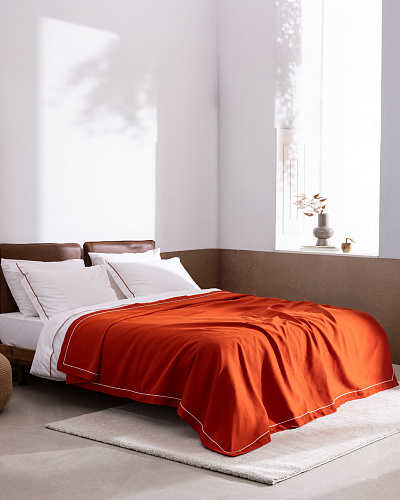 Комплект постельного белья двуспальный Caline с покрывалом и 4 наволочками 240x260 см, хлопок