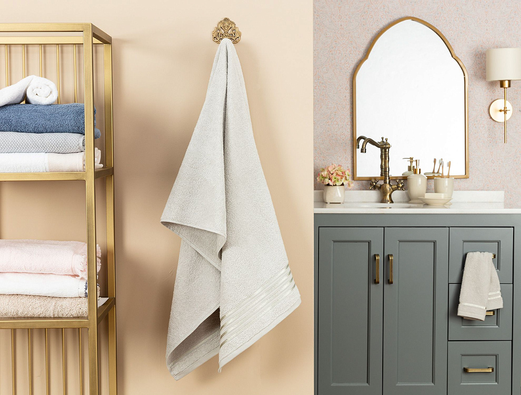 Банное полотенце Maynor 70x140 см - светло-серое