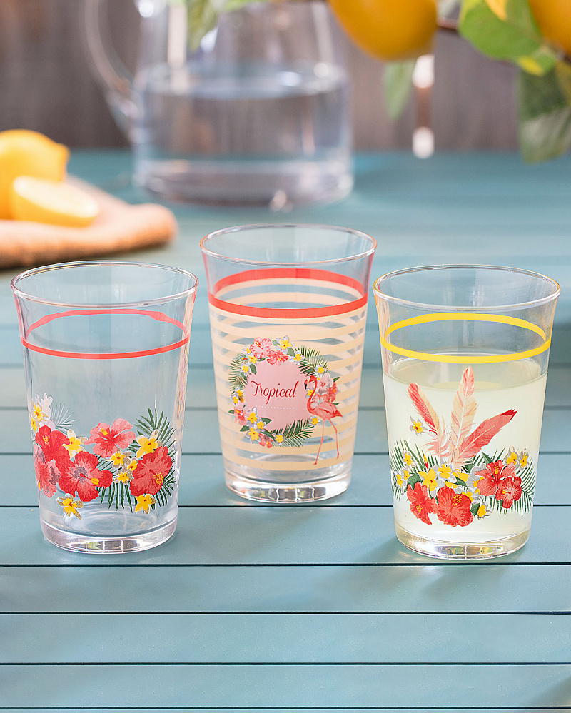 Набор стаканов для воды Flamingo из 3 шт., 290 мл