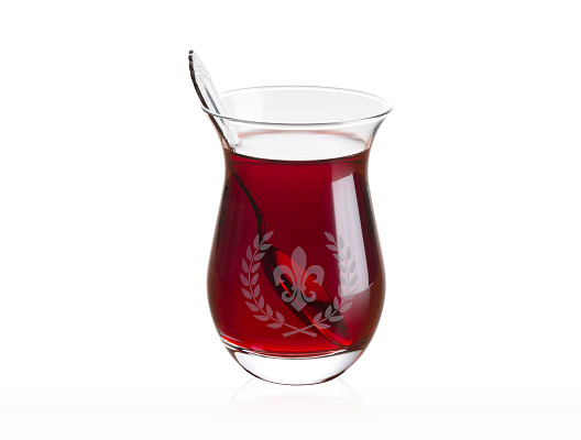 Набор стеклянных чашек Fleur, 168 мл