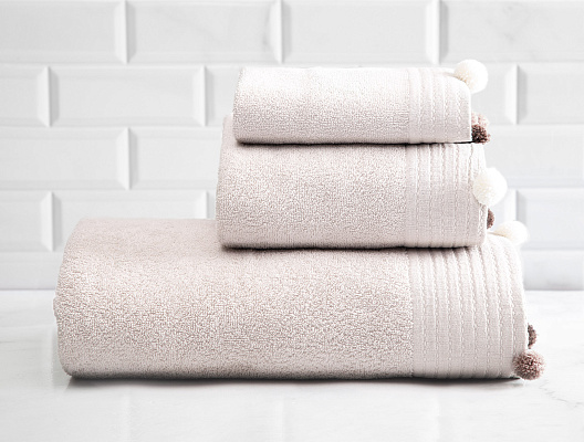 Полотенце для лица Valerie Luxury Collection 50x76 см. - бежевое