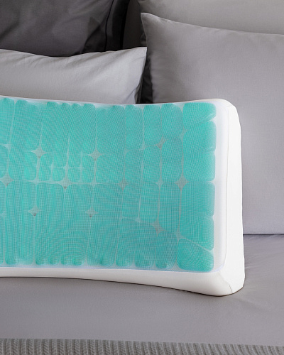 Подушка Moonlit Visco Lux с охлаждающим эффектом 60x40x14 см. - вискоэластик