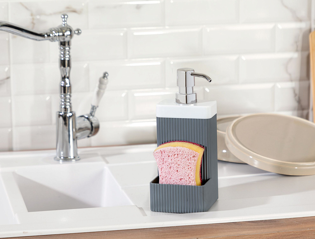 Пластиковый диспенсер для жидкого мыла Marais - антрацитовый