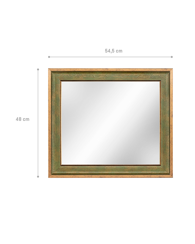 Зеркало Aubert 48x54,5x8 см. - зеленое