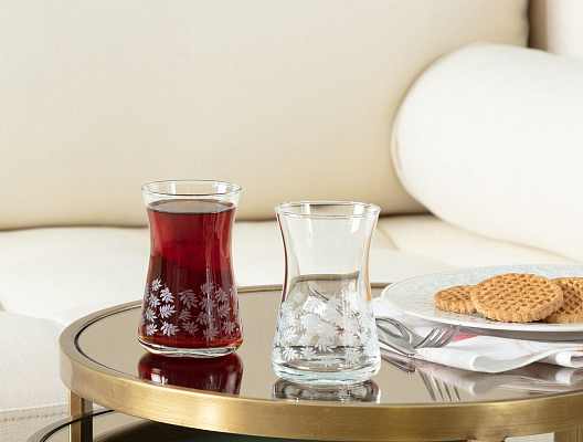 Набор стеклянных чашек Esperanza-White из 6 шт 170 мл