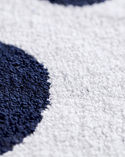 Полотенце для ног Anchor Yacht Collection 50x80 см. - темно-синее / белое