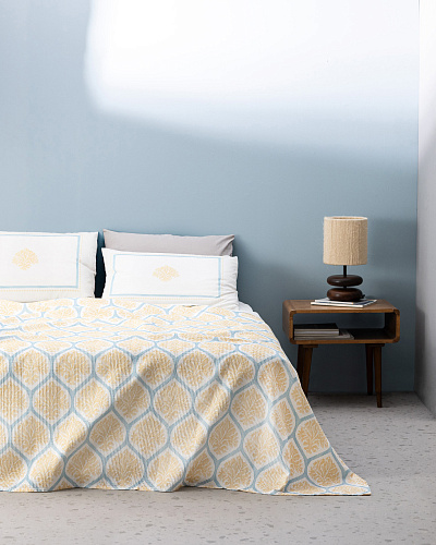 Комплект постельного белья двуспальный Leal с покрывалом 240x260 см, хлопок