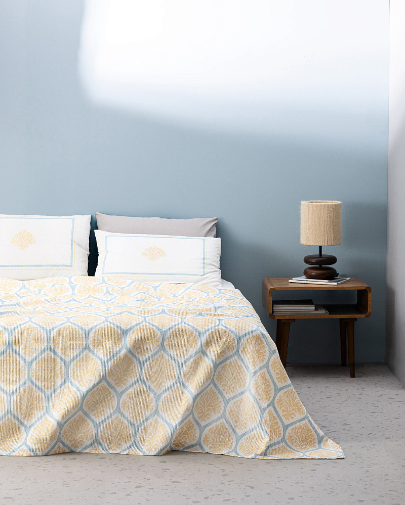 Комплект постельного белья двуспальный Leal с покрывалом 240x260 см, хлопок