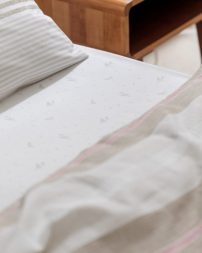 Комплект постельного белья полутораспальный Henri с вафельным покрывалом 160x240 см, - хлопок, лиоцелл