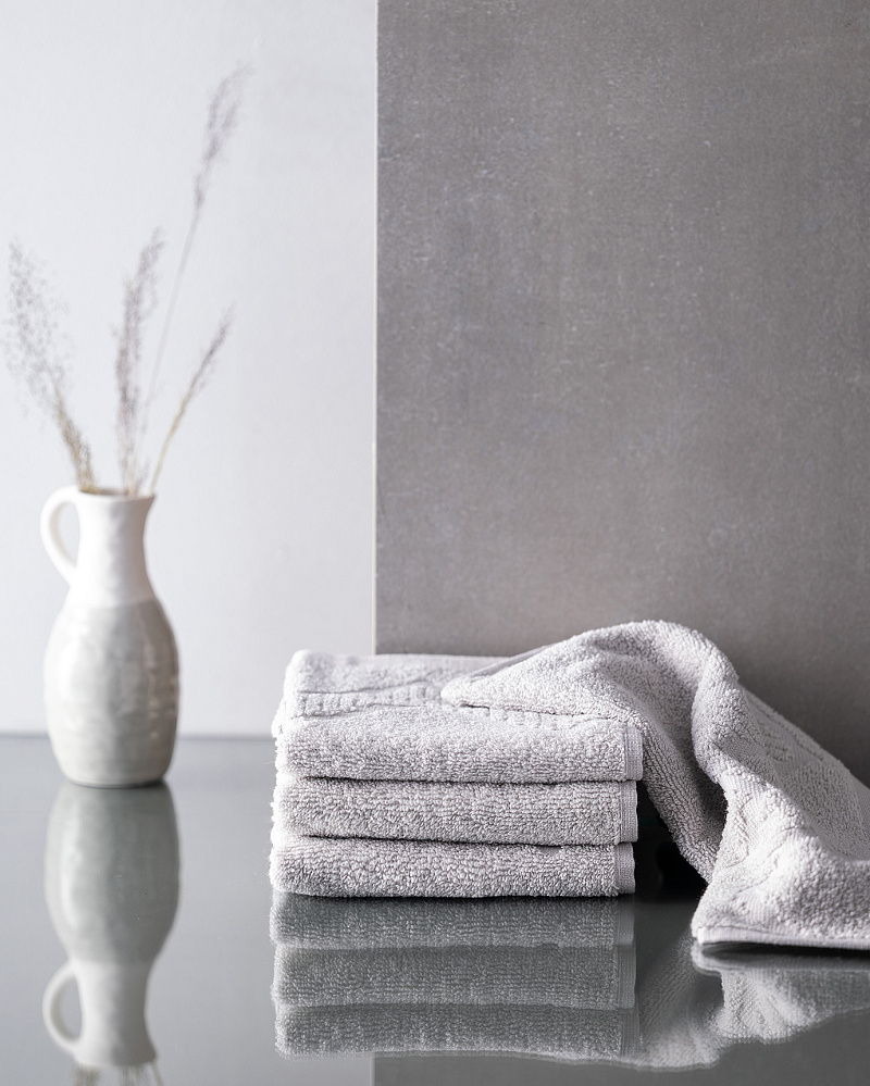 Набор полотенец для рук Sabine из 4 шт., 30x45 см. - светло-серый