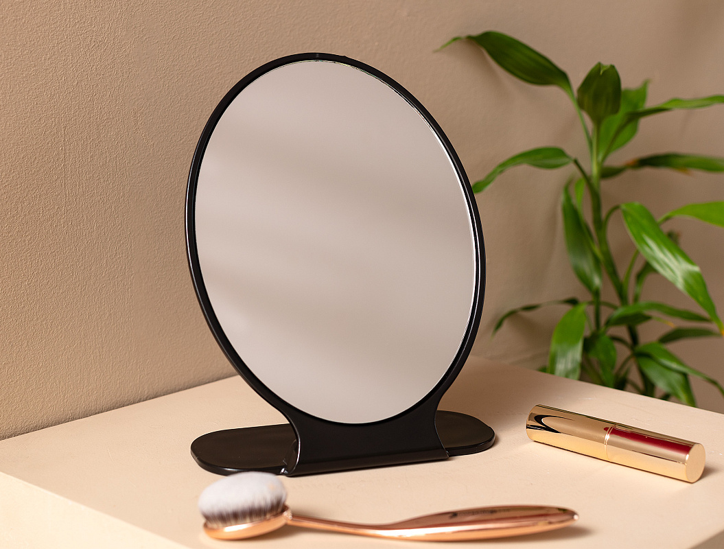 Зеркало для макияжа Bernice 14,4x18,5x18 см, - пластик, стекло