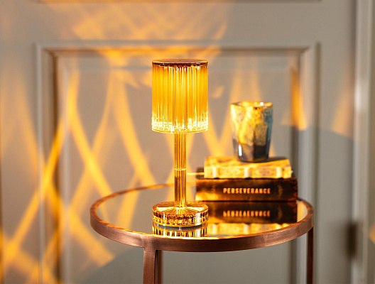 Светильник Josselin сенсорный - янтарный 12*12*30 см