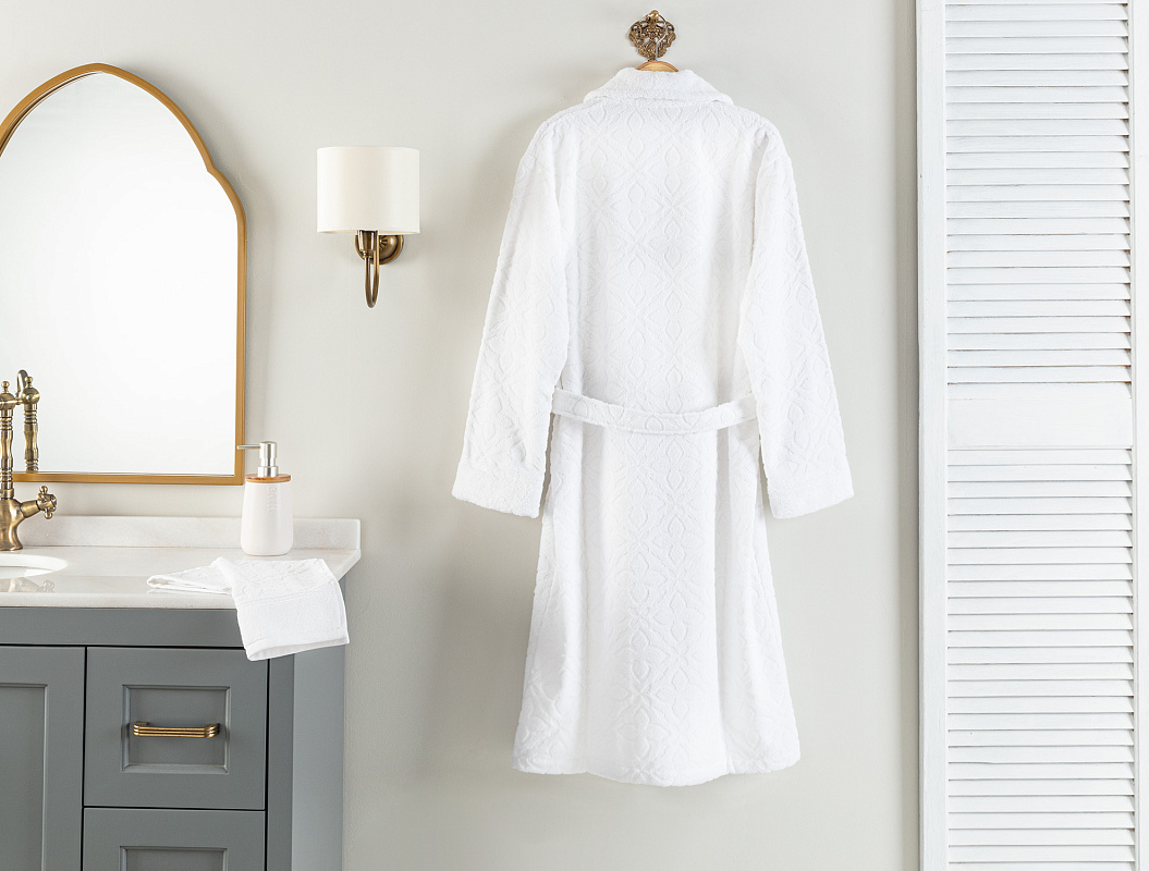 Халат унисекс Chance Hotel Collection S-M р. - белый