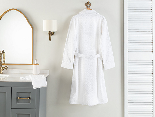 Халат унисекс Chance Hotel Collection S-M р. - белый