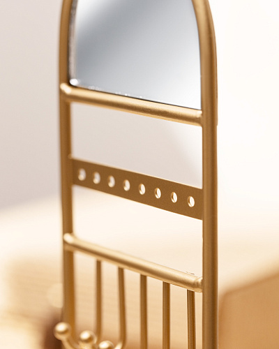 Вешалка для украшений Ignis 10x10x26,5 см. - золотистая