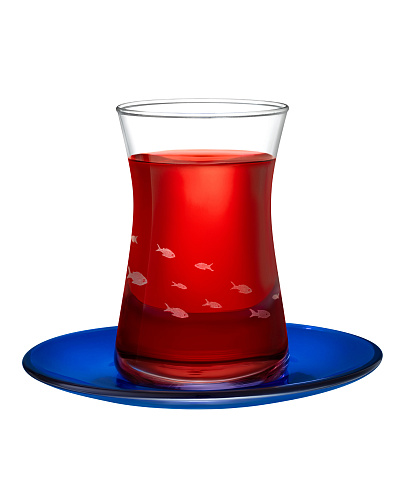 Набор стеклянных чашек и блюдец Gemma Poisson Chasseur из 6 шт., 170 мл