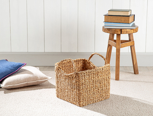 Плетеная корзина с ручками Colombe 35x35x30 см