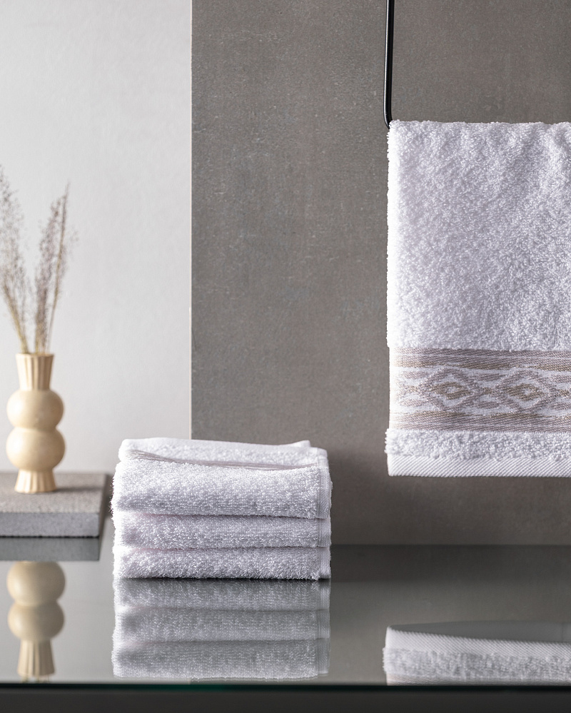 Набор полотенец для рук Daine из 4 шт., 30x45 см. - белый