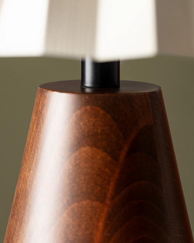 Абажур Charlotte 35x21x21 см. - бежевый / коричневый