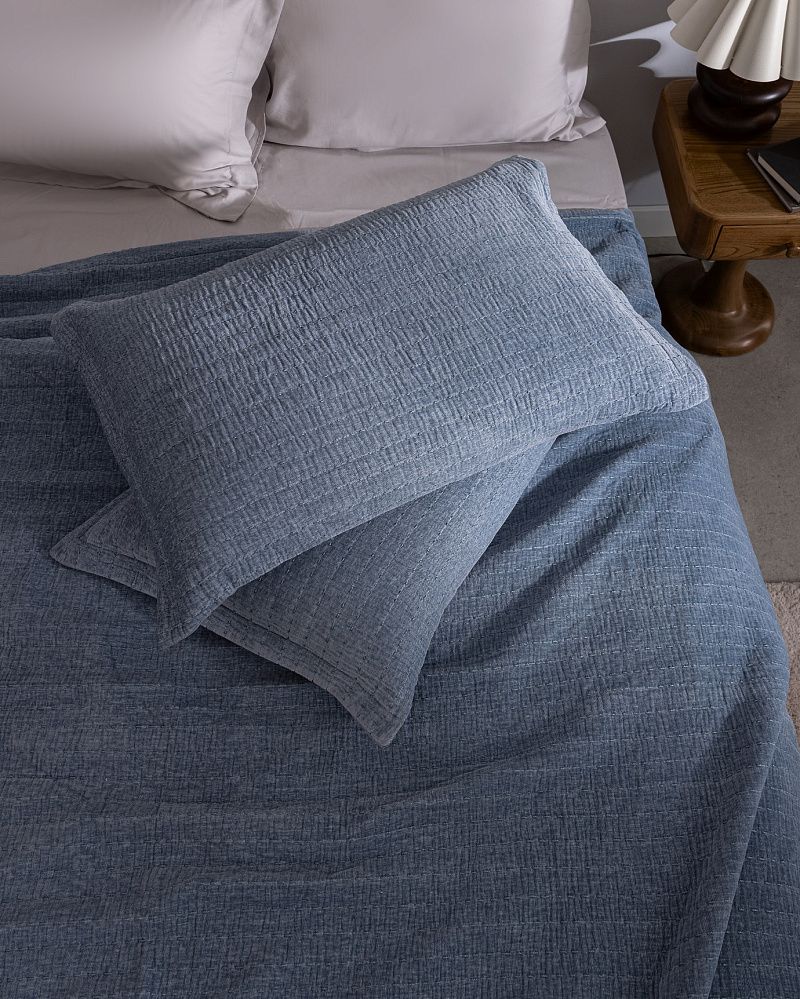 Комплект постельного белья евро Feolette с покрывалом и 2 наволочками 230x240 см