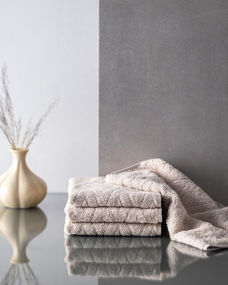Набор полотенец для рук Colette из 4 шт., 30x45 см. - бежевый